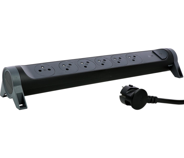 LEGRAND Przedłużacz ochronny - 6X2P+Z 1.5M-CZARNY - 1047777 - zdjęcie 3